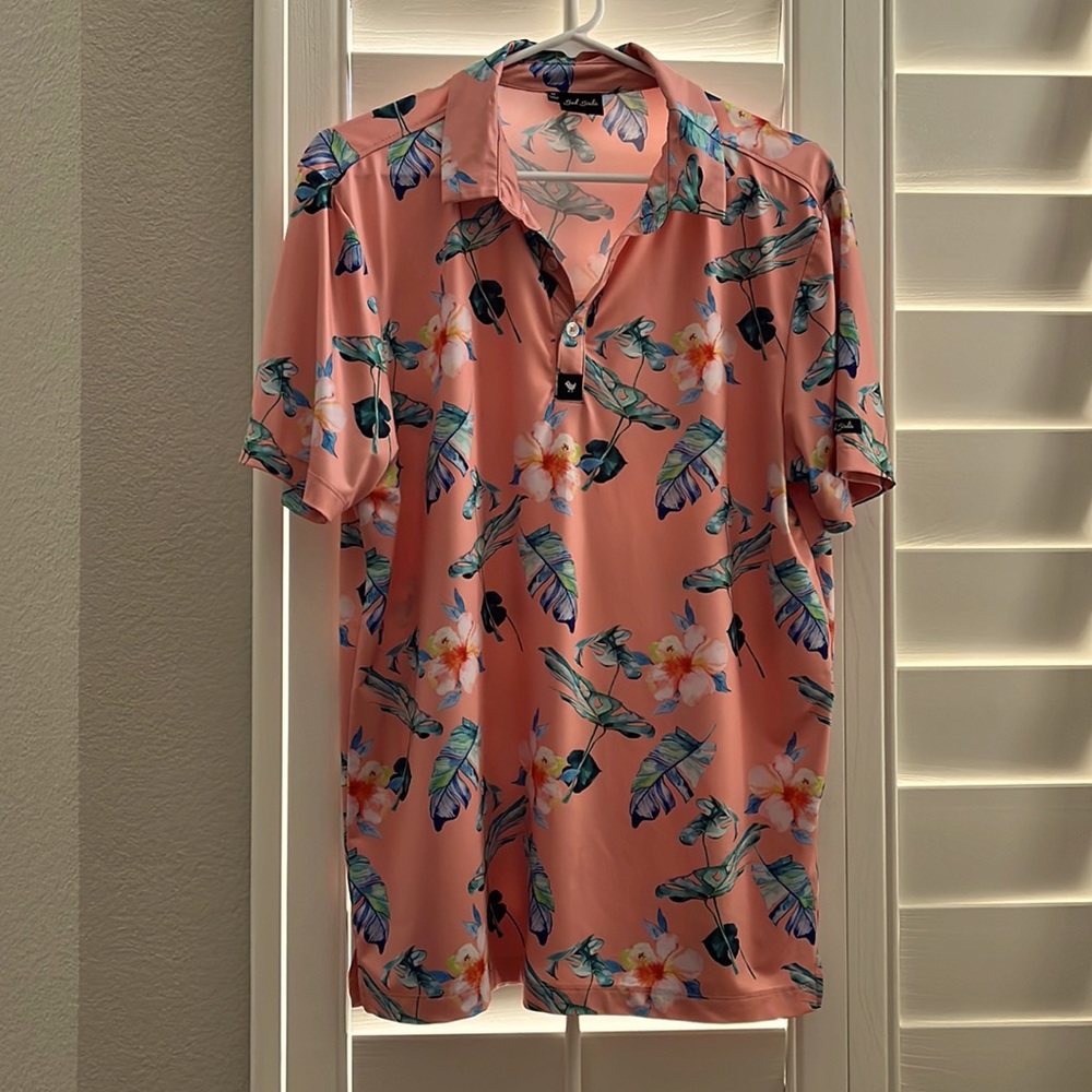 Bad Birdie Tropical Golf Polo M